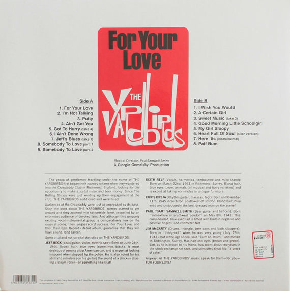 The Yardbirds : For Your Love, Heart Full Of Soul & Others (LP, Album, RE, Gat)