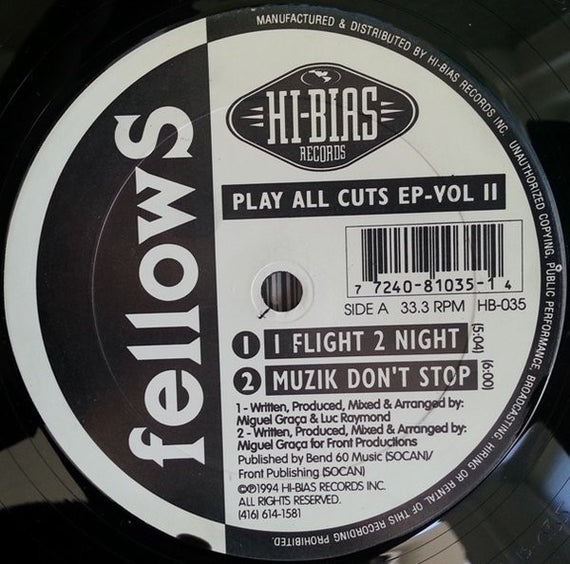 Fellows : Play All Cuts EP-Vol. II (12", EP)