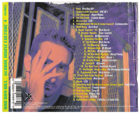 Bad Boy Bill : Global House Culture Vol 4 (CD, Mixed)