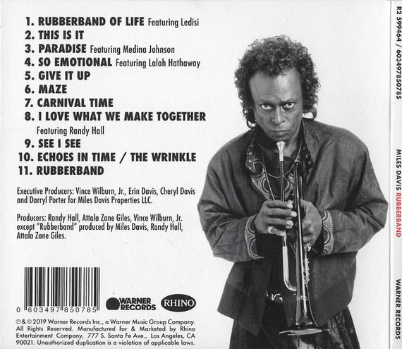 Miles Davis : Rubberband (CD, Album, Car)