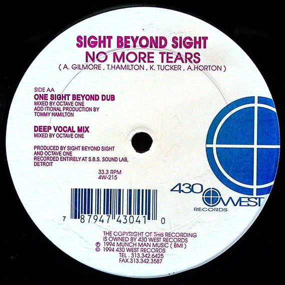 Sight Beyond Sight : No More Tears (12")