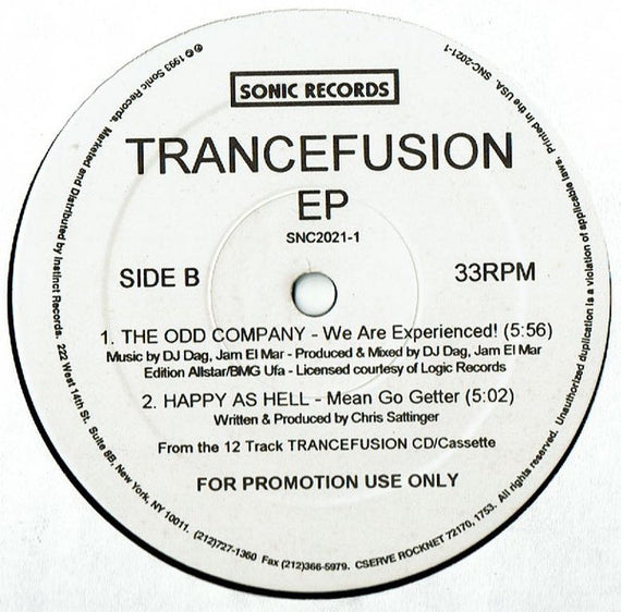 Various : Trancefusion EP (12", EP, Promo)