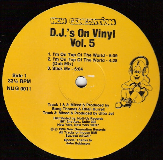 Various : D.J.'s On Vinyl Vol. 5 (12")