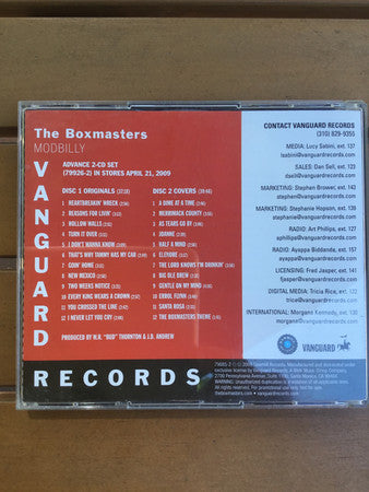 The Boxmasters : Modbilly (2xCD, Advance, Album, Promo)