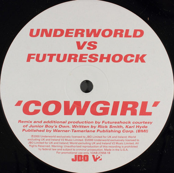 Underworld : Cowgirl (12", Single, Promo)