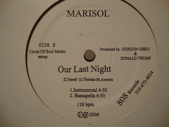 Marisol (5) : Our Last Night (12")