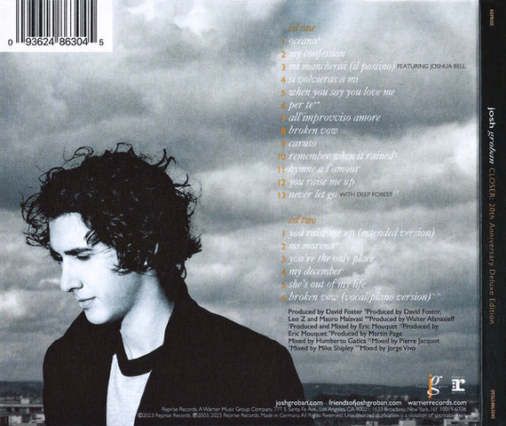 Josh Groban : Closer (2xCD, Album, Dlx, RM, 20t)