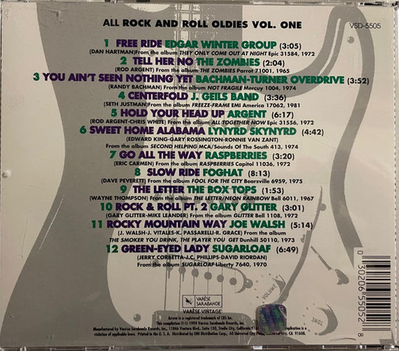 Various : Arrow 94.7 FM - All Rock And Roll Oldies, Vol. One (CD, Album, Comp)