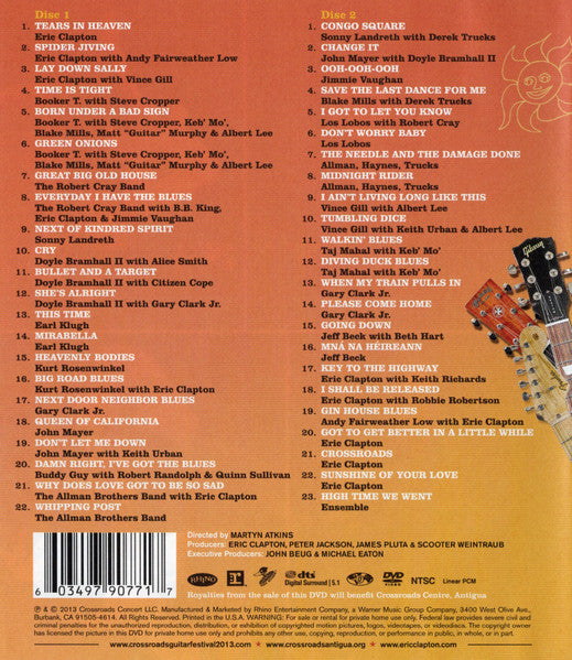 Eric Clapton : Crossroads Guitar Festival (2xDVD-V, Multichannel, NTSC, DTS)