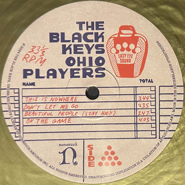 The Black Keys : Ohio Players (2xLP, Album, Dlx, Ltd, Gol)
