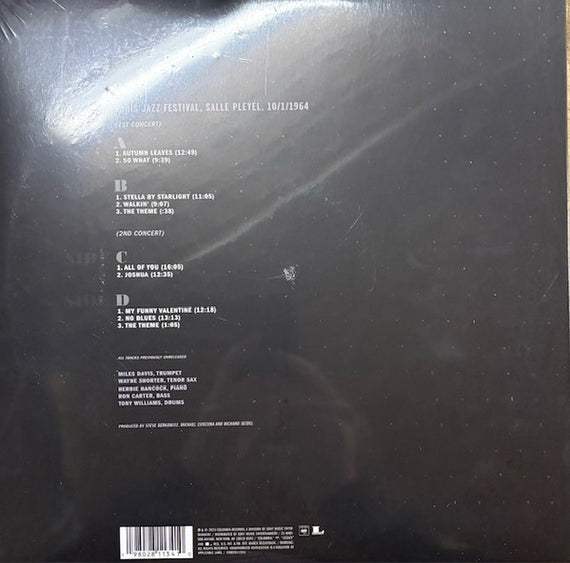 The Miles Davis Quintet : Paris Jazz Festival, Salle Pleyel, 10/1/1964 (2xLP, Album, Fre)