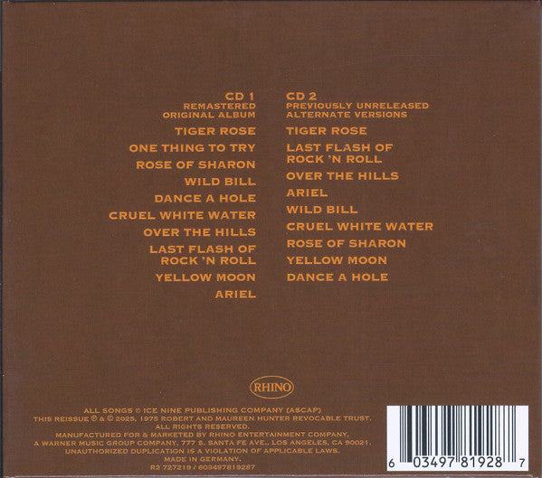 Buy Robert Hunter : Tiger Rose (2xCD, Album, Dlx, RE, RM
