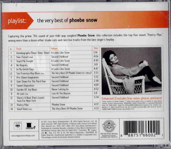 Phoebe Snow : The Very Best Of Phoebe Snow (CD, Album, Comp)