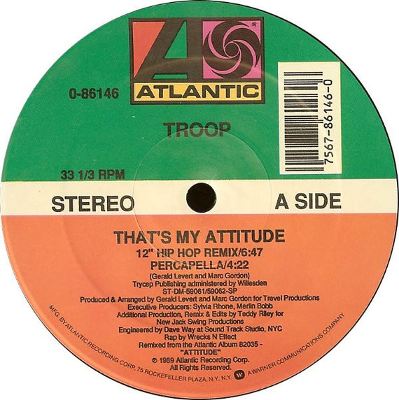 Troop (3) : That's My Attitude (12")