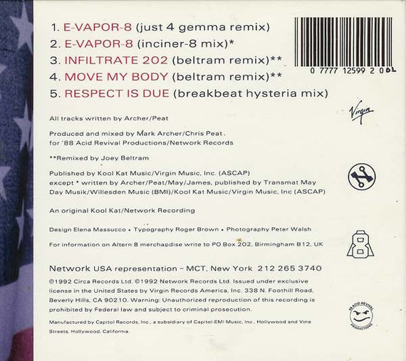 Altern 8 : Infiltr-8 America EP (CD, EP)