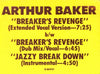 Arthur Baker : Breaker's Revenge (12", Promo)
