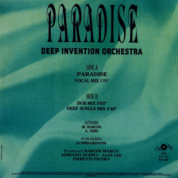Deep Invention Orchestra : Paradise (12")