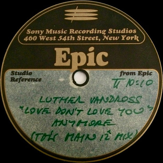 Luther Vandross : Love Don't Love You Anymore (Acetate, 12", S/Sided)