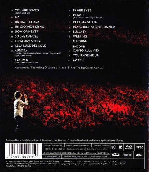 Josh Groban : Awake Live (Blu-ray)