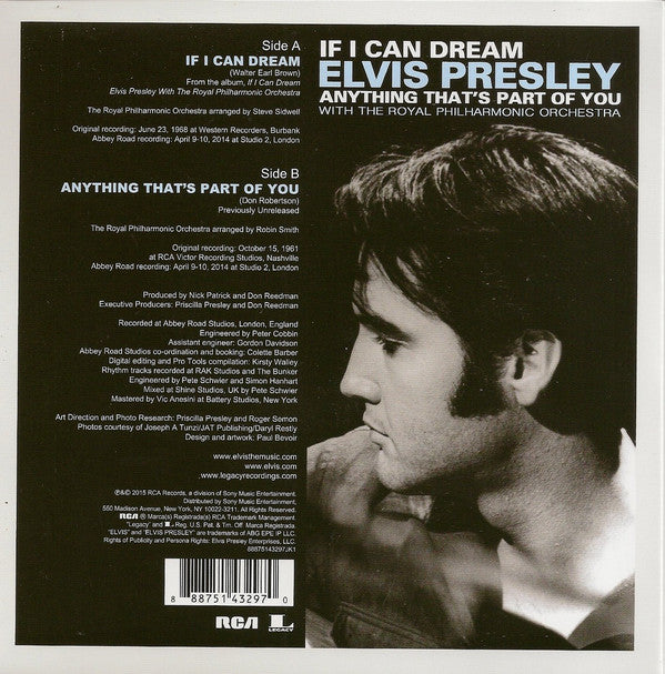 Buy Elvis Presley With Royal Philharmonic Orchestra : If I Can