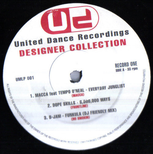 Various : United Dance (The Designer Collection) (2xLP, Comp, Ltd)