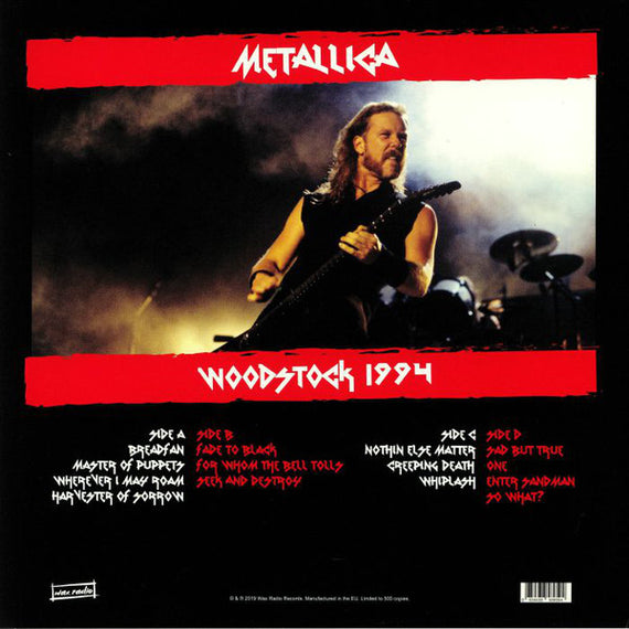 Metallica : Woodstock 1994 (2xLP, Album, Unofficial)