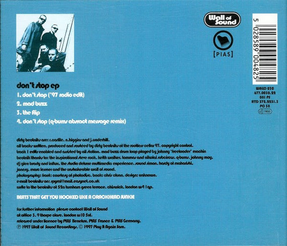 Dirty Beatniks : Don't Stop EP (CD, EP)