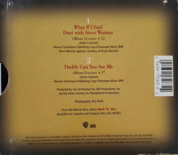 Anita Cochran Duet With Steve Wariner : What If I Said (CD, Single)