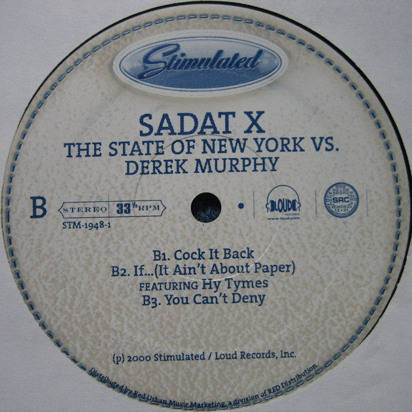 Sadat X : The State Of New York Vs. Derek Murphy (12", EP)
