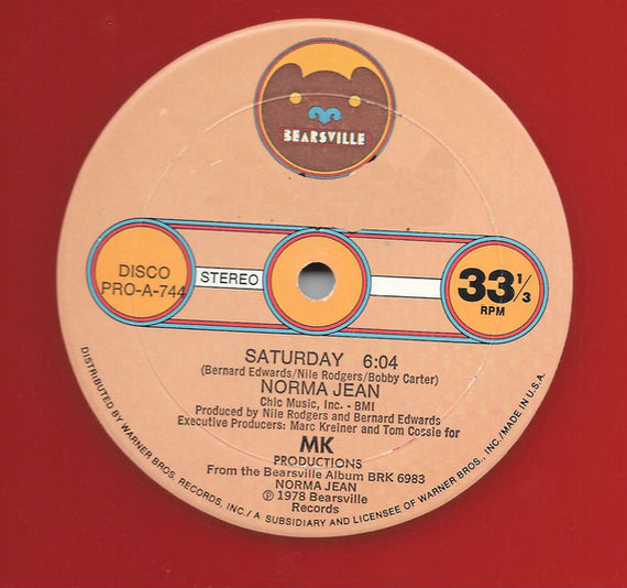 Norma Jean Wright : Saturday (12", Red)