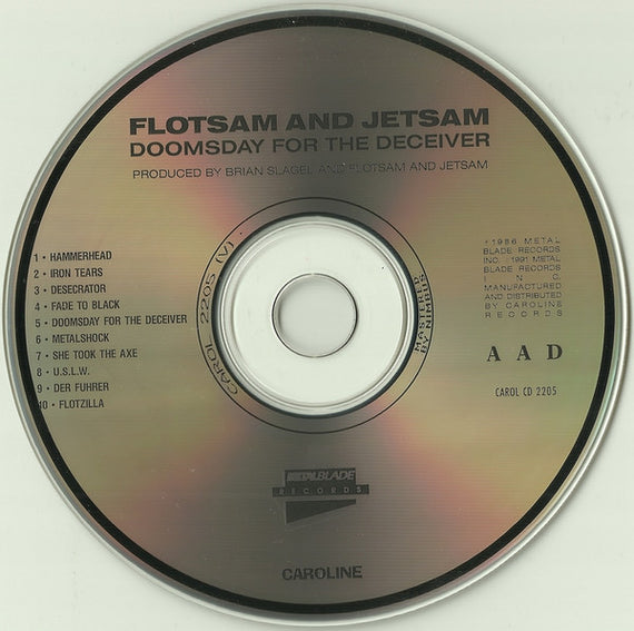 Flotsam And Jetsam : Doomsday For The Deceiver (CD, Album)