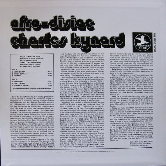 Charles Kynard : Afro-Disiac (LP, Album, RE, 180)