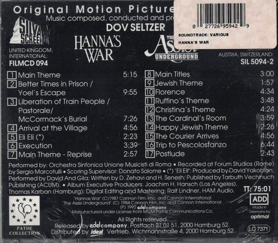 Dov Seltzer : Hanna' s War / The Assisi Underground (Original Motion Picture Soundtracks) (CD)