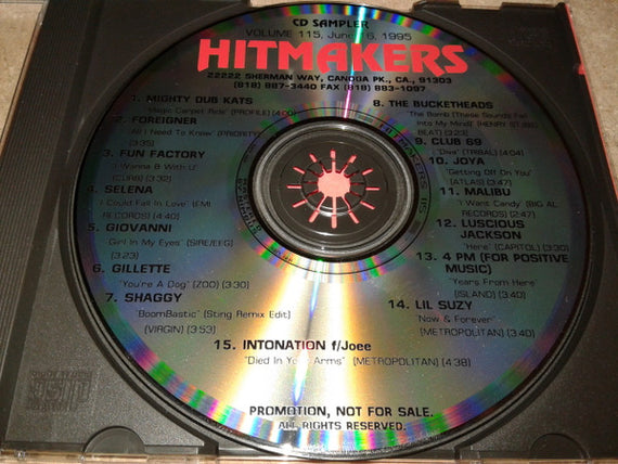 Various : Hitmakers Top 40 CD Sampler Volume 115 June 15, 1995 (CD, Promo, Smplr)