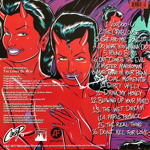 The Lords Of Acid* : Voodoo-U (2xLP, Album, Ltd, RE, RM, S/Edition, Spe)