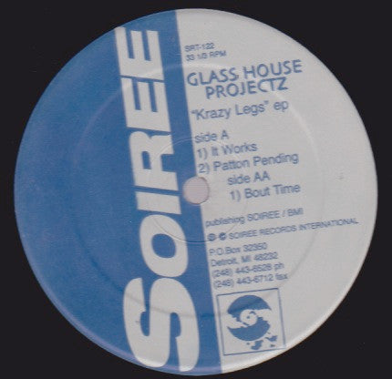 Glass House Projectz : "Krazy Legs" EP (12", EP)