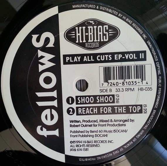 Fellows : Play All Cuts EP-Vol. II (12", EP)