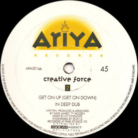 Creative Force (3) : Future Vibe (12")