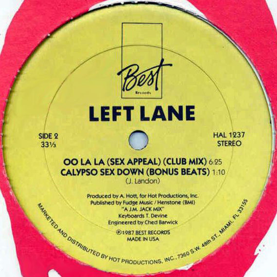 Left Lane : Oo La La (Sex Appeal) (12")