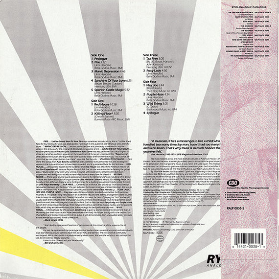 The Jimi Hendrix Experience : Live At Winterland (2xLP, Album, Cle)