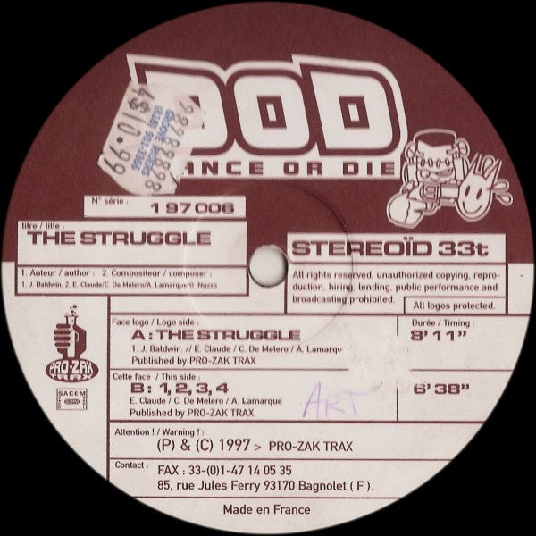 D.O.D. : The Struggle (12")
