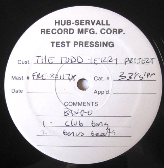 The Todd Terry Project : Bango (To The Batmobile) / Back To The Beat (12", TP)