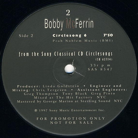 Bobby McFerrin : Circlesong 5 / Circlesong 6 (12", Promo)