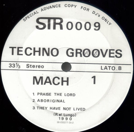 Techno Grooves : Mach 1 (12", Advance)