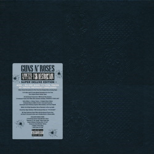 Guns N' Roses : Appetite For Destruction (CD, RE, RM + CD, Comp, RM + 2xCD, Album + Blu-ray,)
