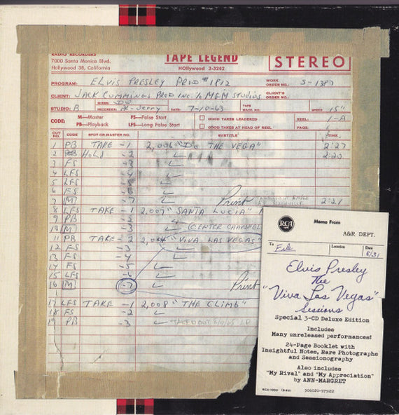 Elvis Presley : The Viva Las Vegas Sessions (3xCD, Album, Comp, Dlx)