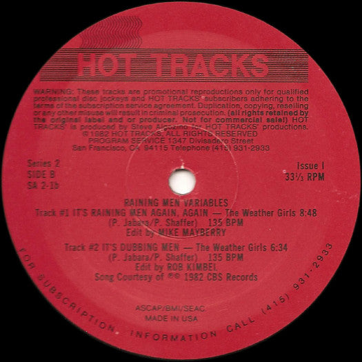 Various : Hot Tracks - Series 2, Issue 1 (2x12", Promo)