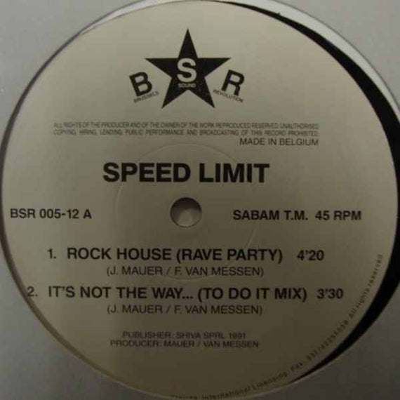 Speed Limit (5) : Rock House (12")