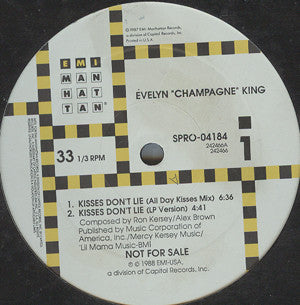 Evelyn "Champagne" King* : Kisses Don't Lie (12", Promo)