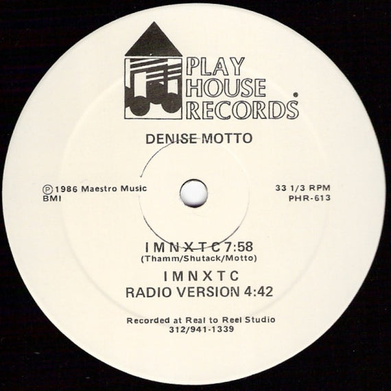 Denise Motto : Miss Demeanor (Walking Violation) / I M N X T C (12")